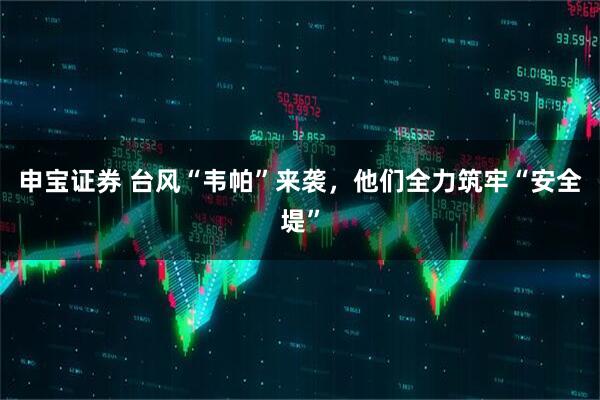 申宝证券 台风“韦帕”来袭，他们全力筑牢“安全堤”