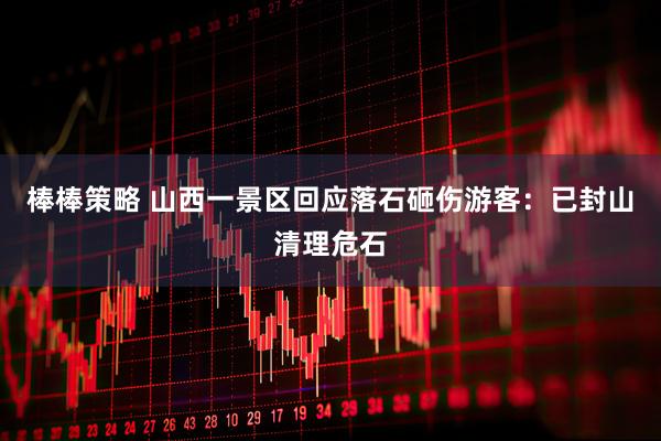 棒棒策略 山西一景区回应落石砸伤游客：已封山清理危石