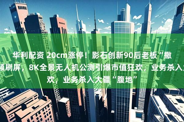 华利配资 20cm涨停！影石创新90后老板“撒钱庆功”视频刷屏，8K全景无人机公测引爆市值狂欢，业务杀入大疆“腹地”