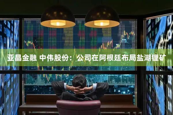 亚晶金融 中伟股份：公司在阿根廷布局盐湖锂矿